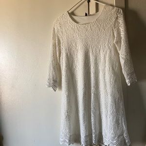 White lace dress